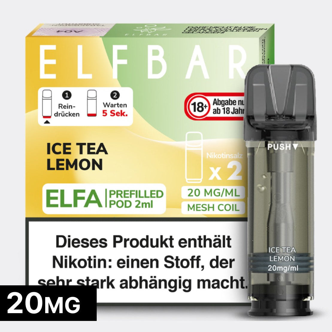 ICE TEA LEMON - Elf Bar ELFA - 2er Pack