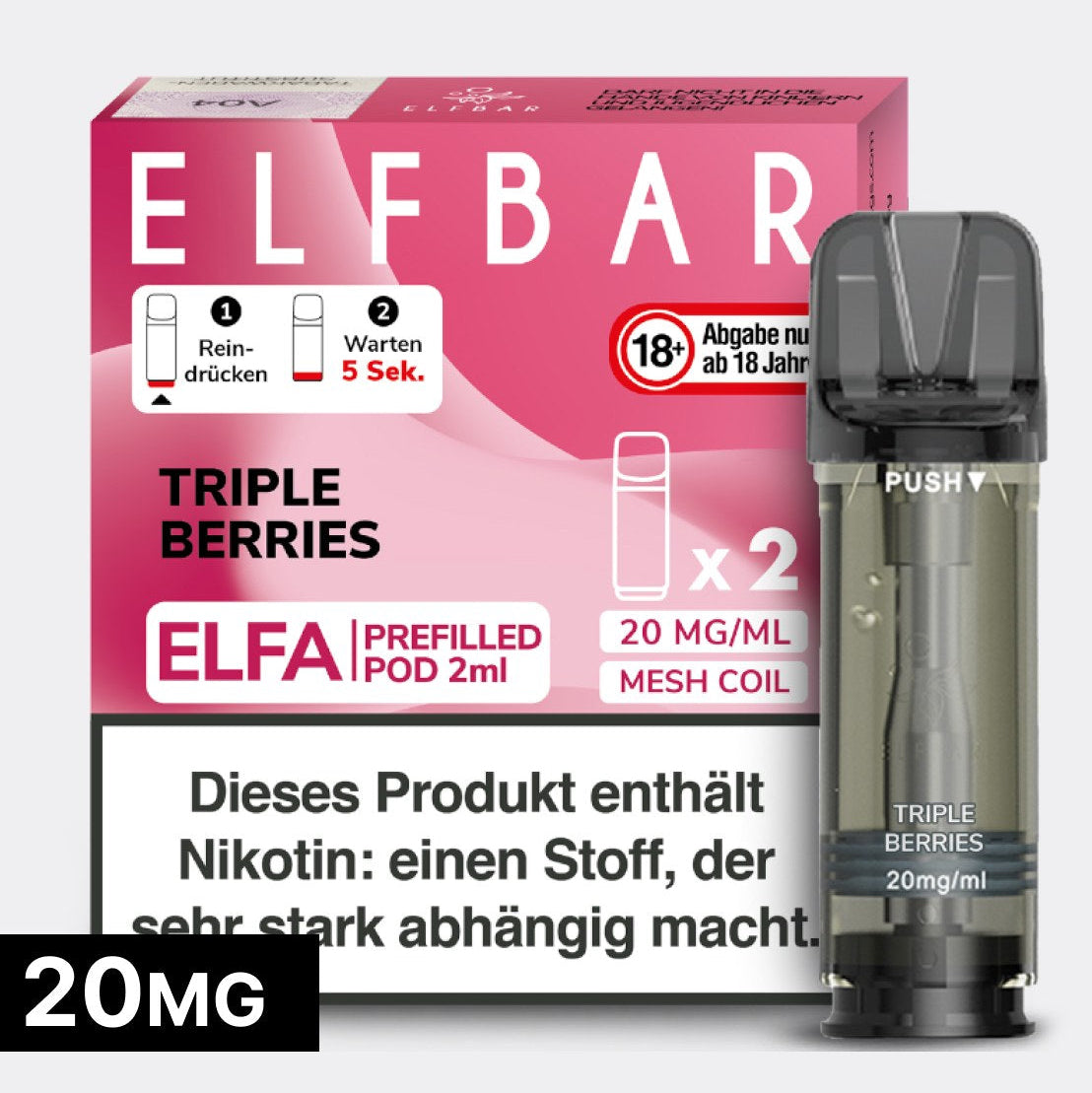 TRIPLE BERRIES - Elf Bar ELFA - 2er Pack