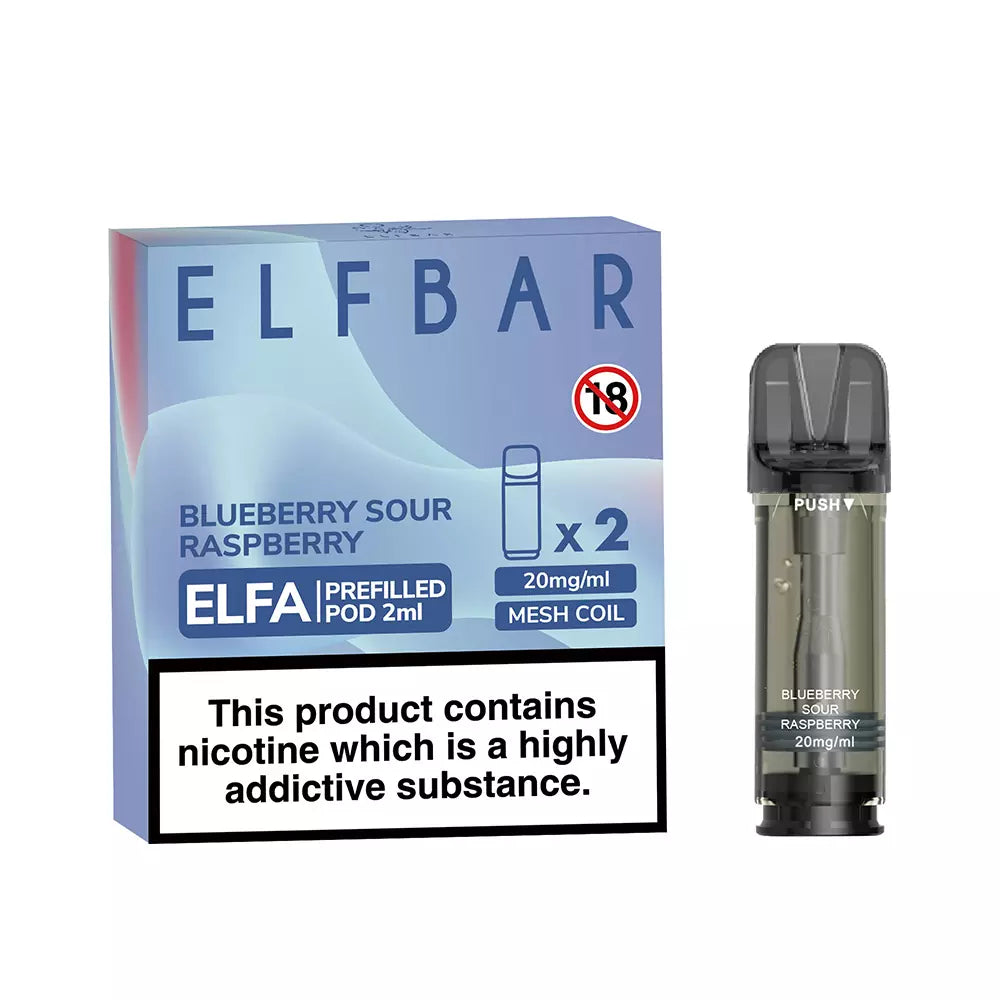 BLUEBERRY SOUR RASPBERRY - Elf Bar ELFA - 2er Pack - Bild 2