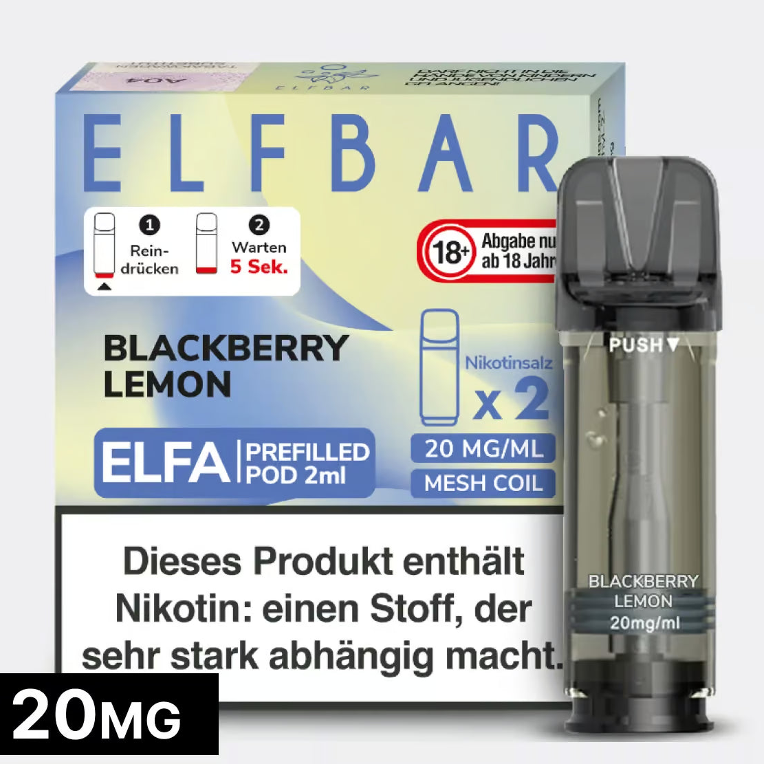 BLACKBERRY LEMON – Elf Bar ELFA – 2er Pack