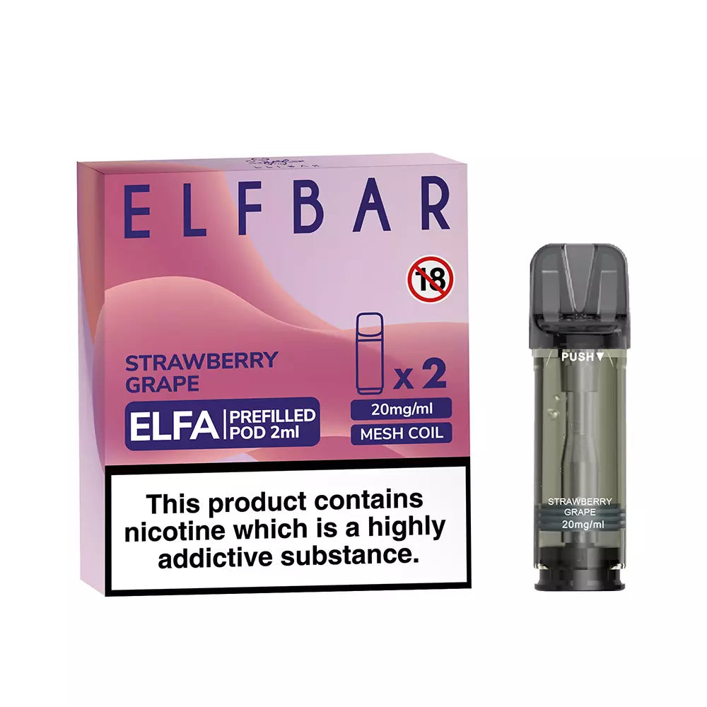 STRAWBERRY GRAPE - Elf Bar ELFA - 2er Pack - Bild 2