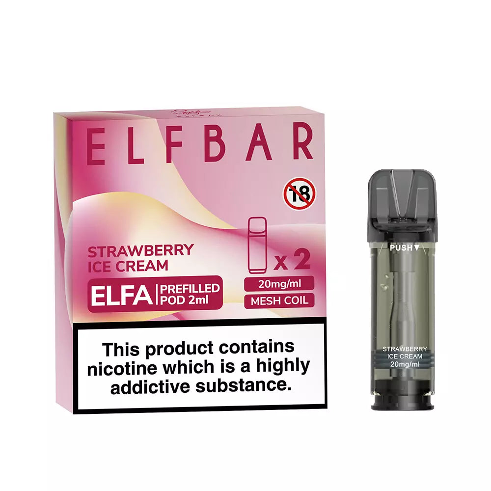 STRAWBERRY ICE CREAM - Elf Bar ELFA - 2er Pack - Bild 2