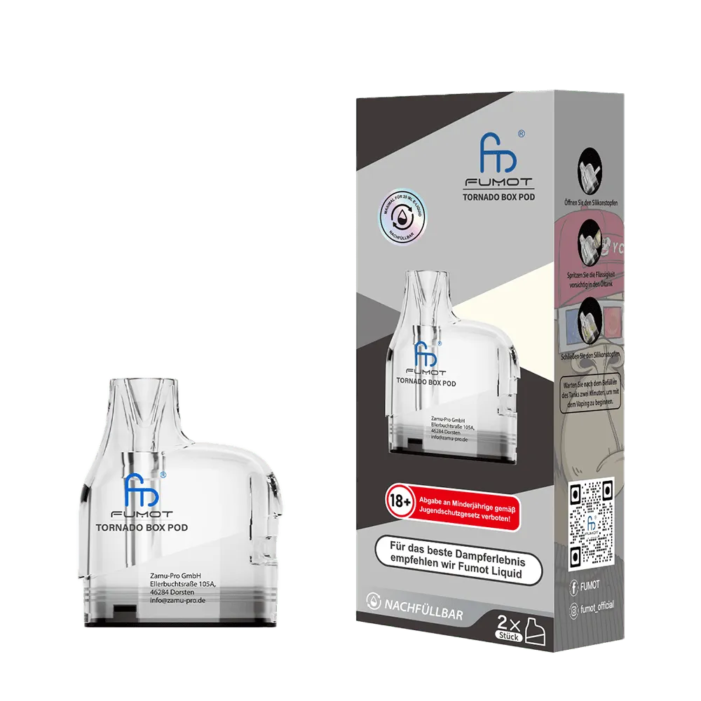 FUMOT Tornado Box Pod Kit 0,9 Ohm 2er-Pack