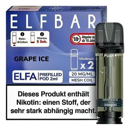 GRAPE ICE - Elf Bar ELFA - 2er Pack