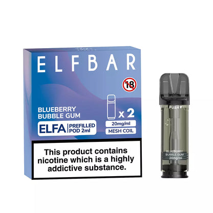 BLUEBERRY BUBBLE GUM - Elf Bar ELFA - 2er Pack - Bild 2