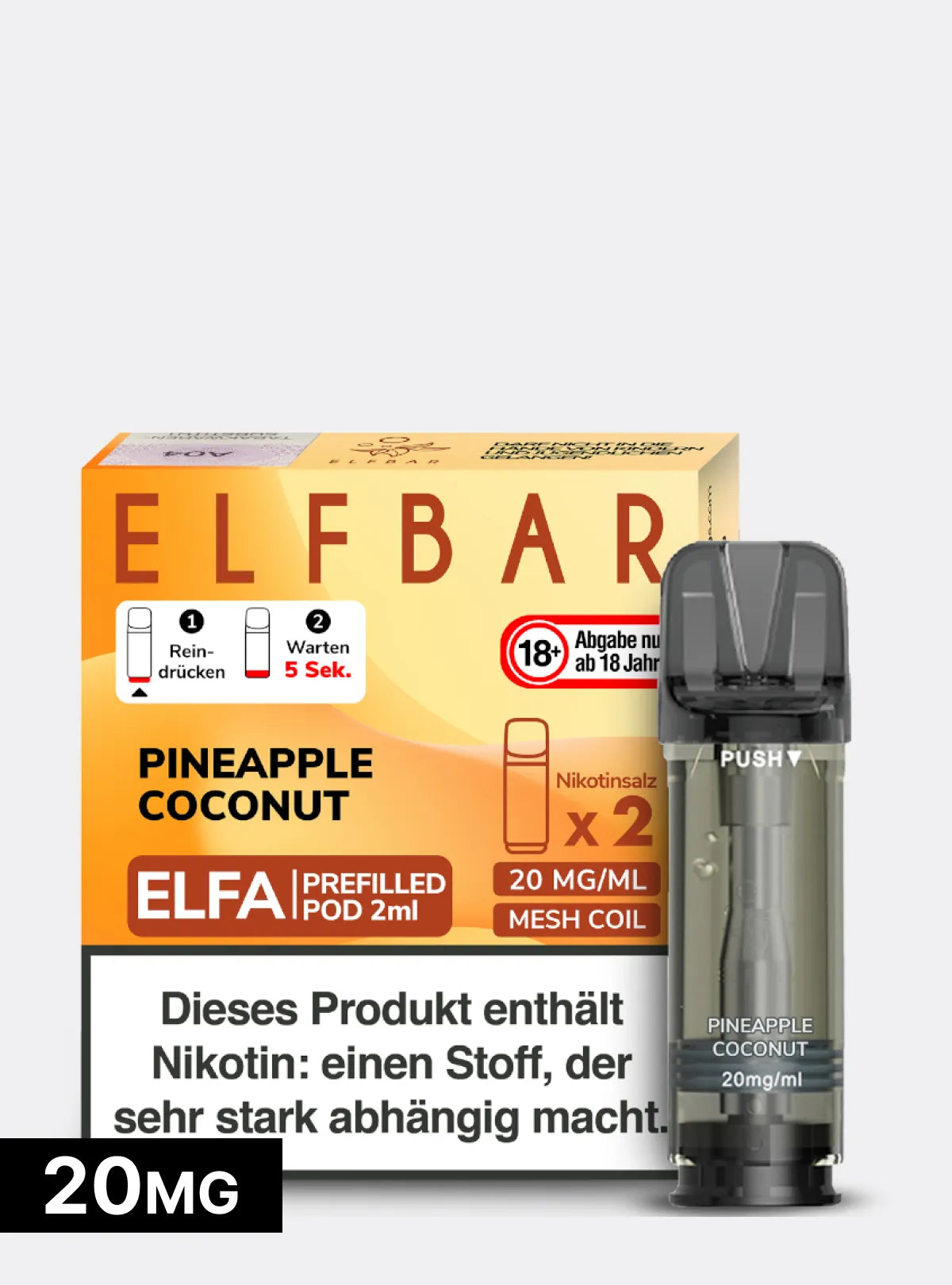PINEAPPLE COCONUT - Elf Bar ELFA - 2er Pack