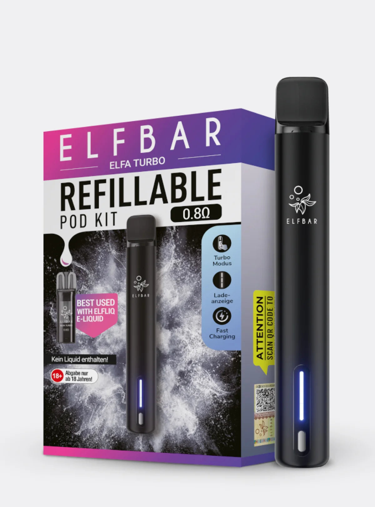 ELFBAR ELFA TURBO Kit – Black Knight
