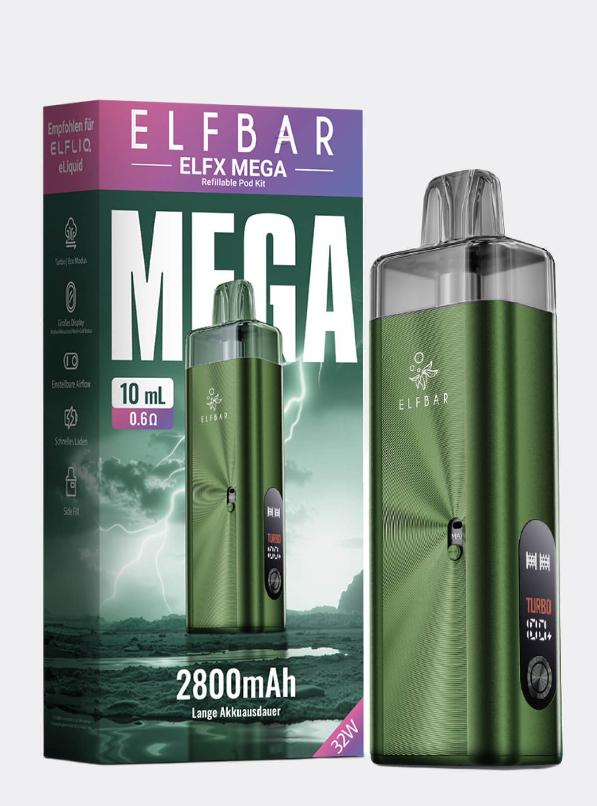 ELFBAR ELFX Mega Kit – Green