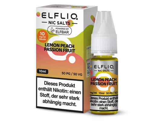 Liquid Lemon Peach Passion Fruit - Elfliq by Elf Bar